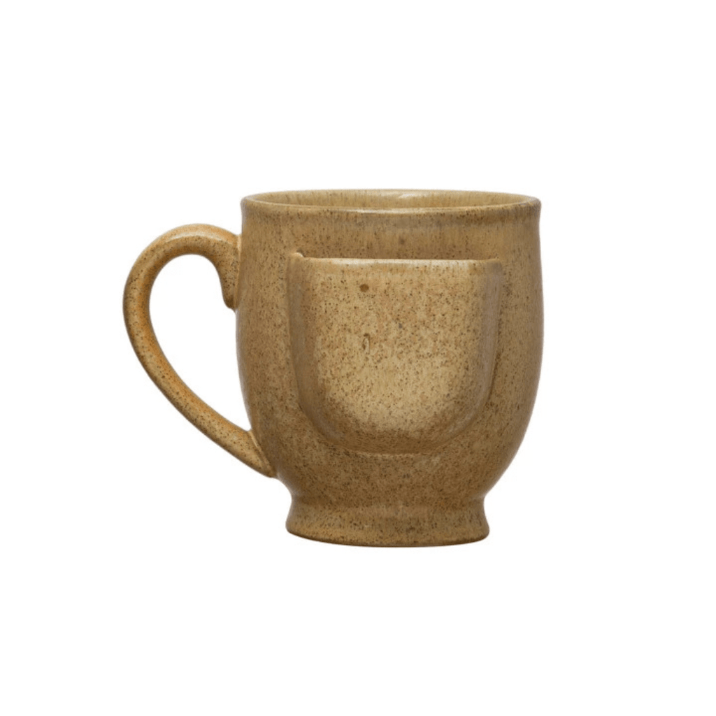 Von Stoneware Mug with Tea Bag Holder - Glassware & Mugs - Hello Norden