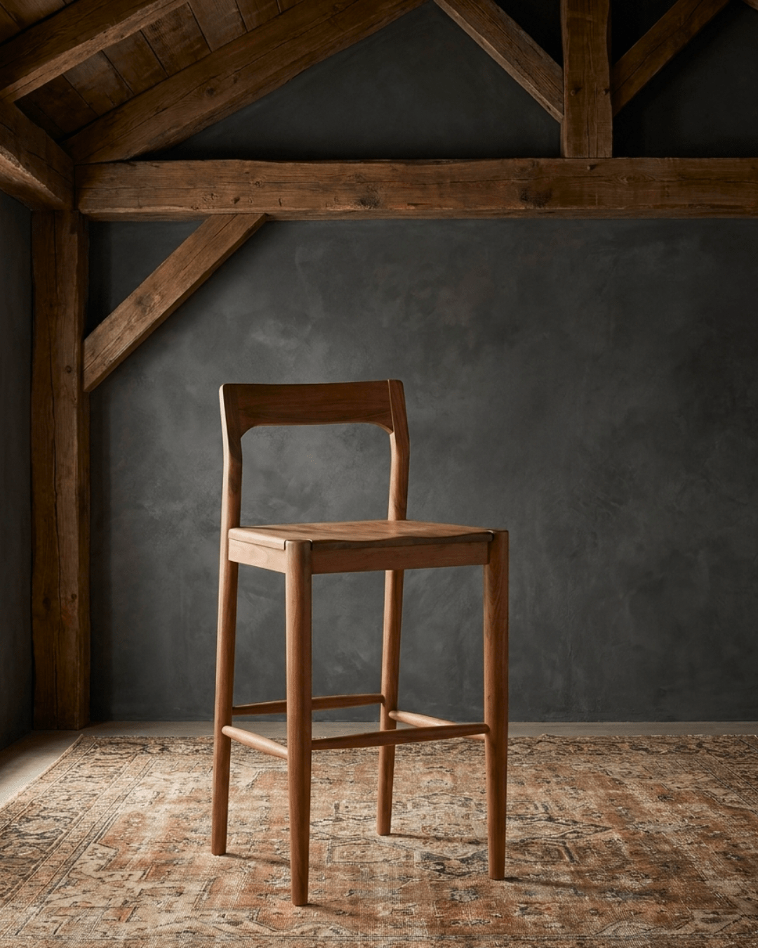 Villads Walnut Bar Stool - Bar & Counter Stools - Hello Norden