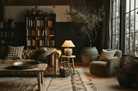 tall_black_metal bookcase_with_glass_doors_oak_interior_modern_Hello_Norden