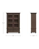 living room furniture modern mountain frame and door frame: solid ash cabinet Hello Norden - Olav Tall Cabinet Dark, dimensions