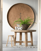 dining room furniture modern mountain  dining table Hello Norden - Rurik Round Dining Table, styled in a modern rustic room
