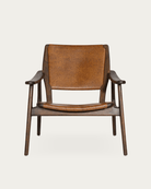 Vendela Leather Accent Chair - Lounge Chairs - Hello Norden
