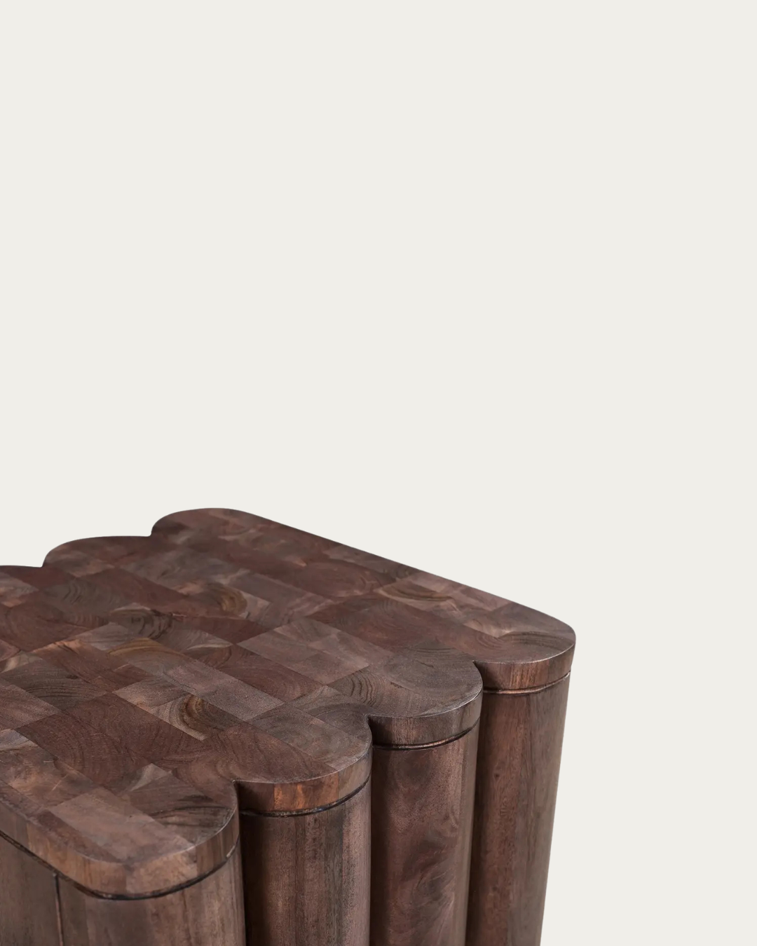 Bo Walnut Fluted End Table - Side Tables - Hello Norden