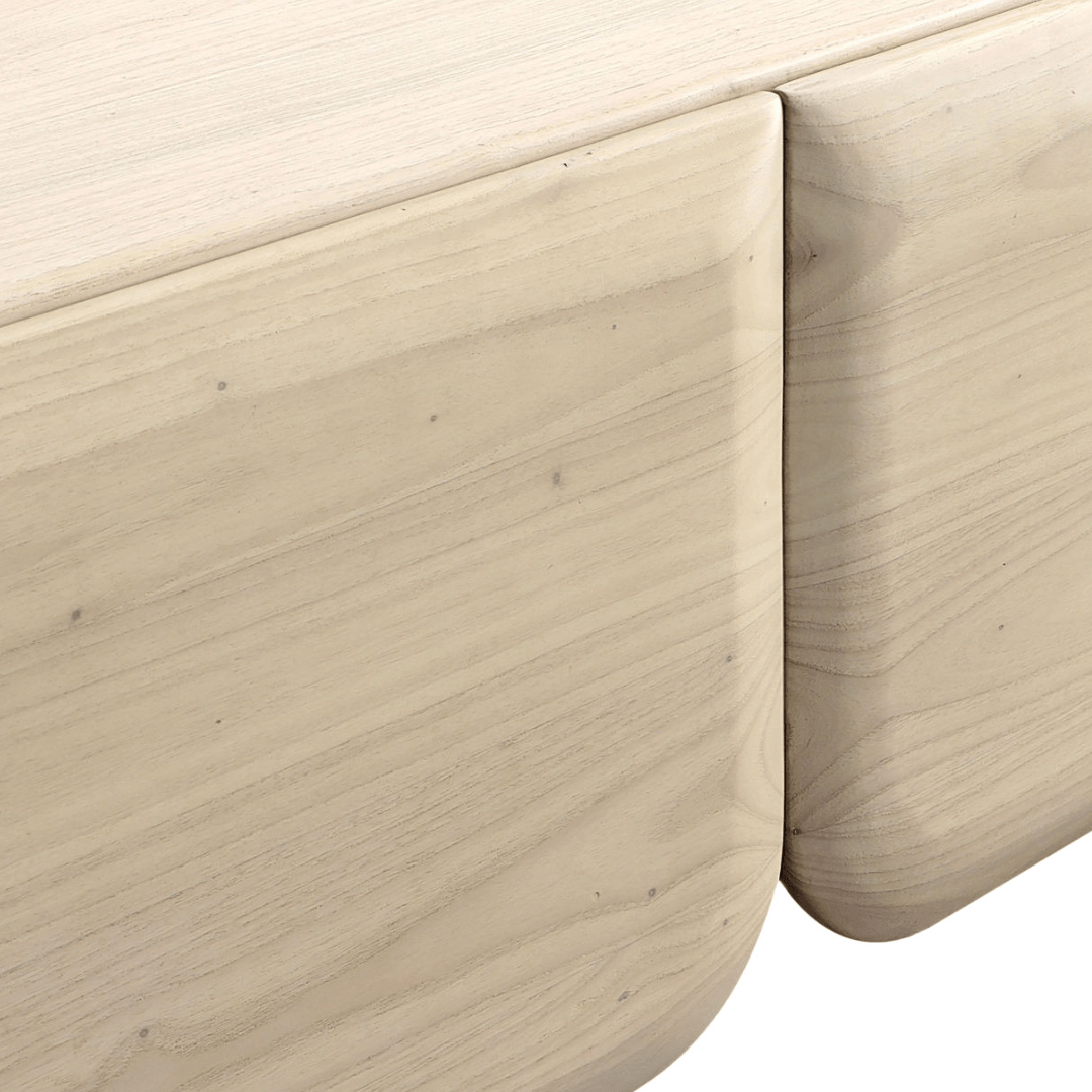 Kasper Curved Wood Sideboard - Cabinets & Storage - Hello Norden