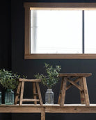 Karmina Reclaimed Wood Stool - Stools & Benches - Hello Norden