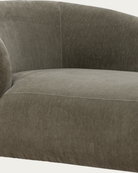 living room furniture modern mountain velvet fabric chaise Hello Norden - Yngvar Chaise, detail view