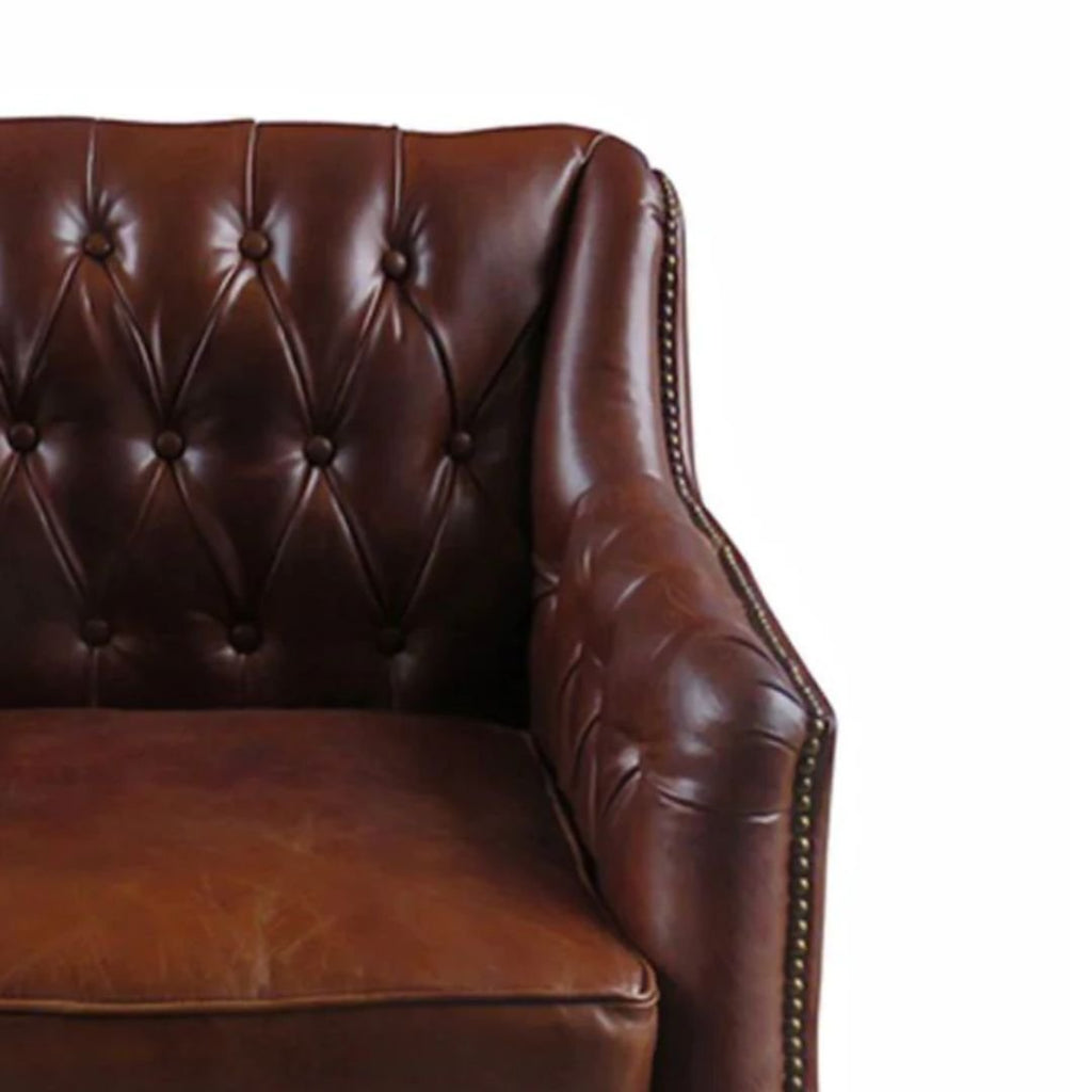 Alma Leather Chesterfield Chair - Arm Chairs, Recliners & Sleeper Chairs - Hello Norden