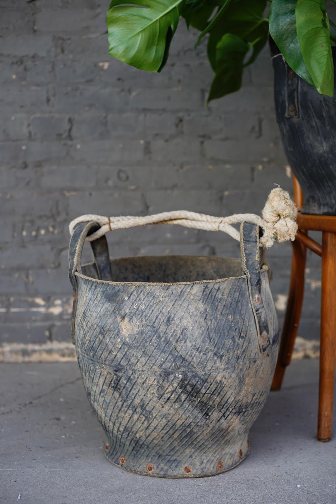 Vintage Tire Coal Bucket - Planters & Pots - Hello Norden