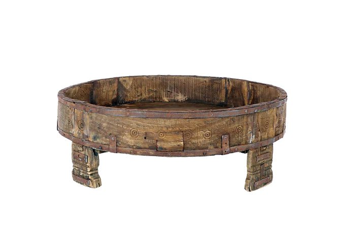 Carved Village Grinding Table - Decorative Objects - Hello Norden