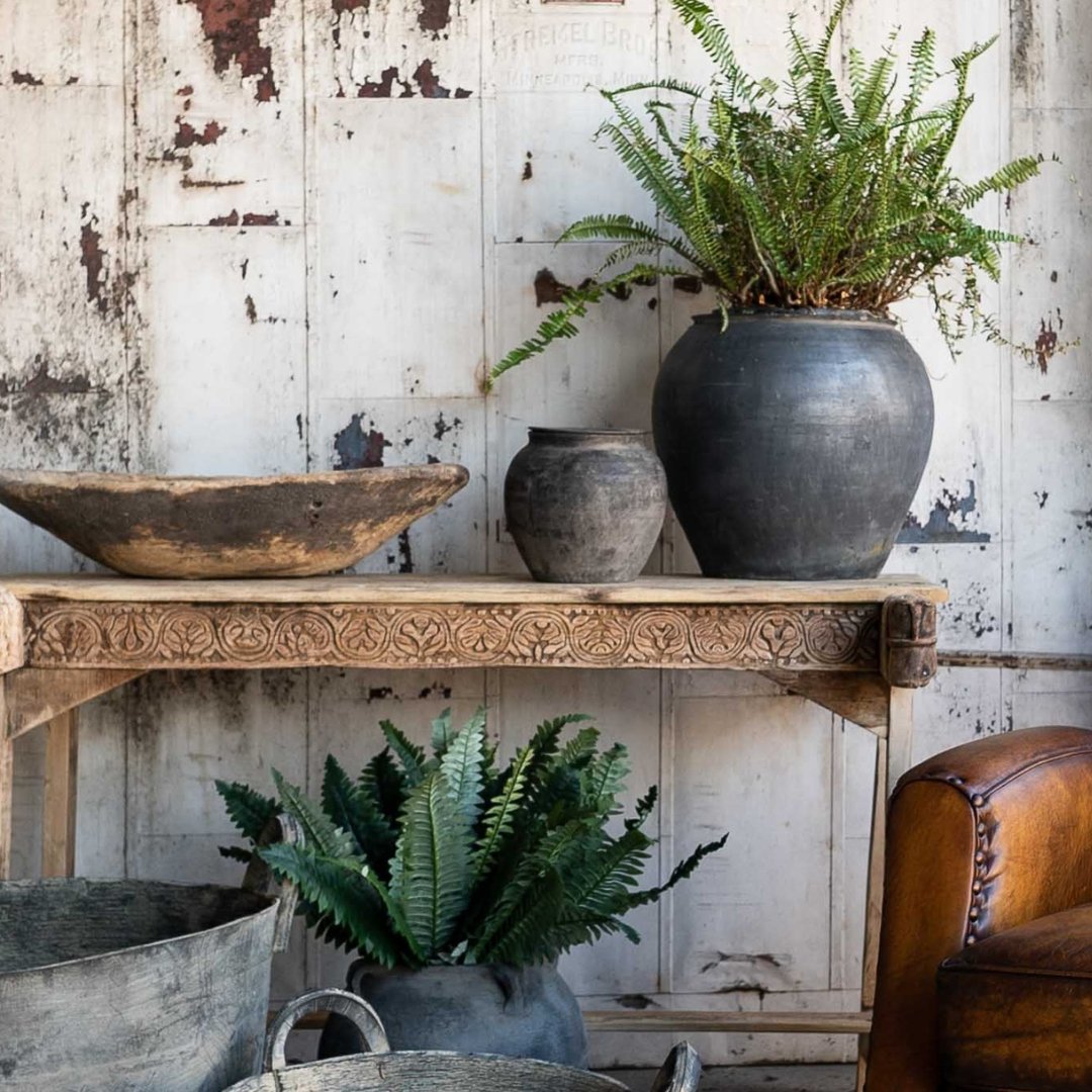 Chinese Water Pot with Lid - Planters & Pots - Hello Norden