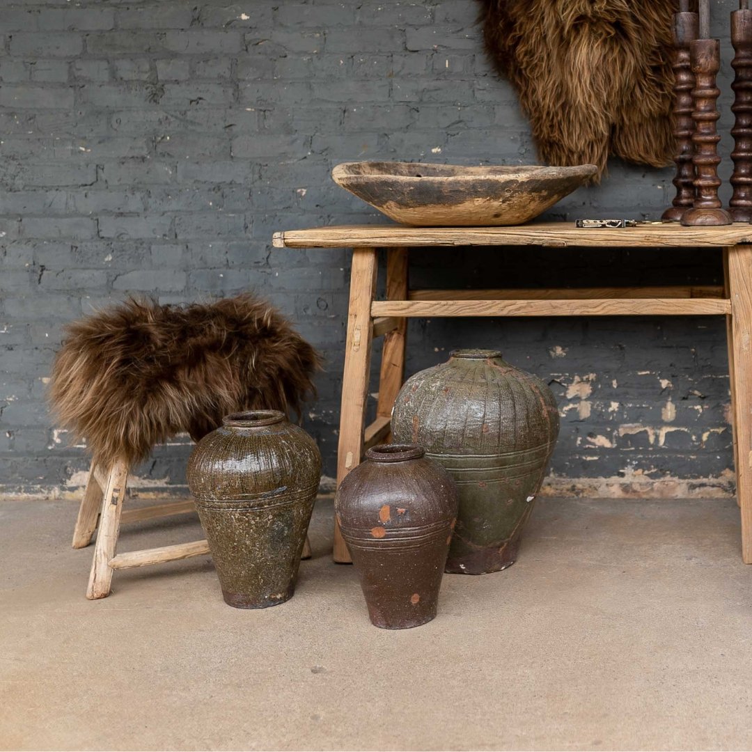 Vintage Clay Vase - Planters & Pots - Hello Norden