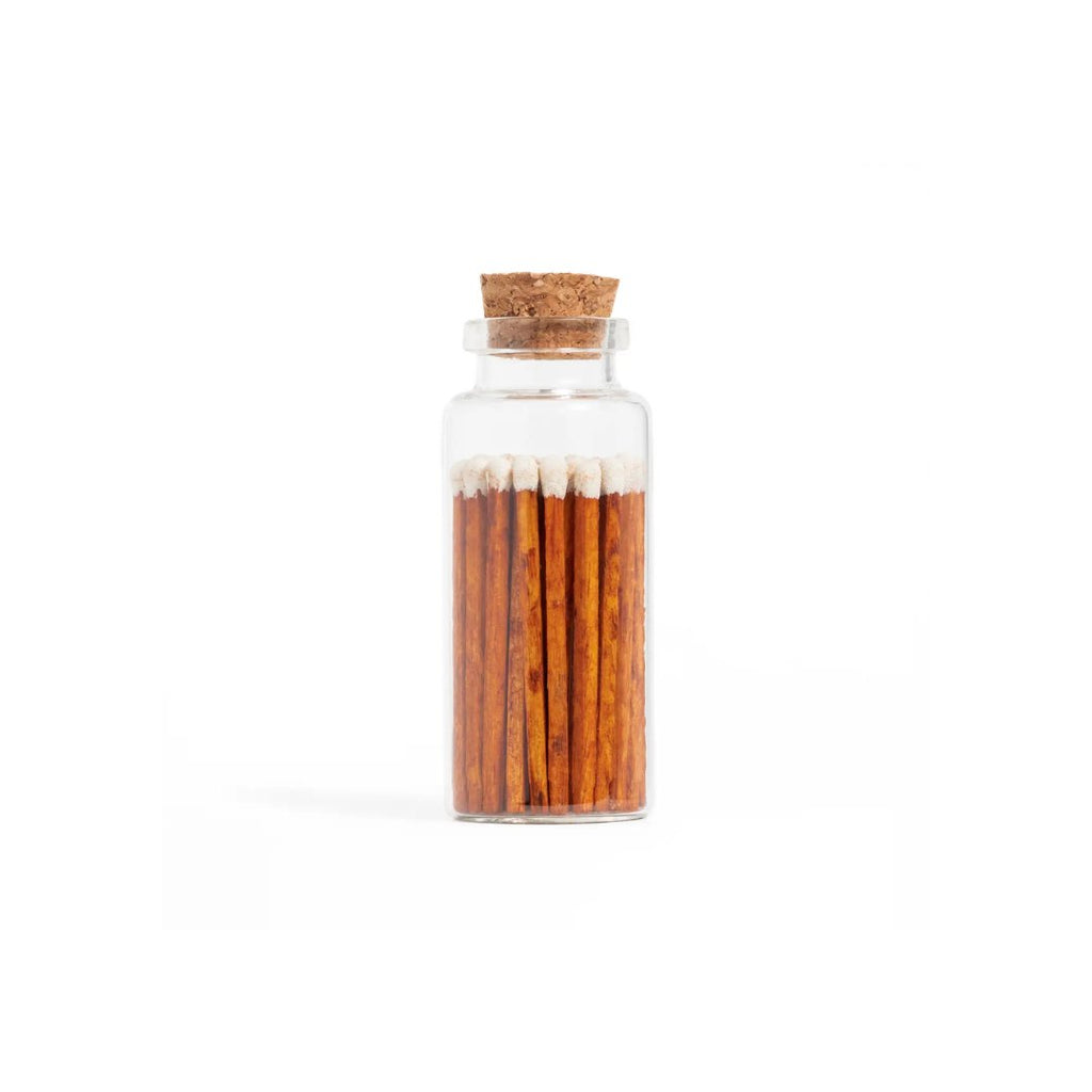 Colorful Matches in Medium Glass Corked Vial - Apothecary Accessories - Hello Norden