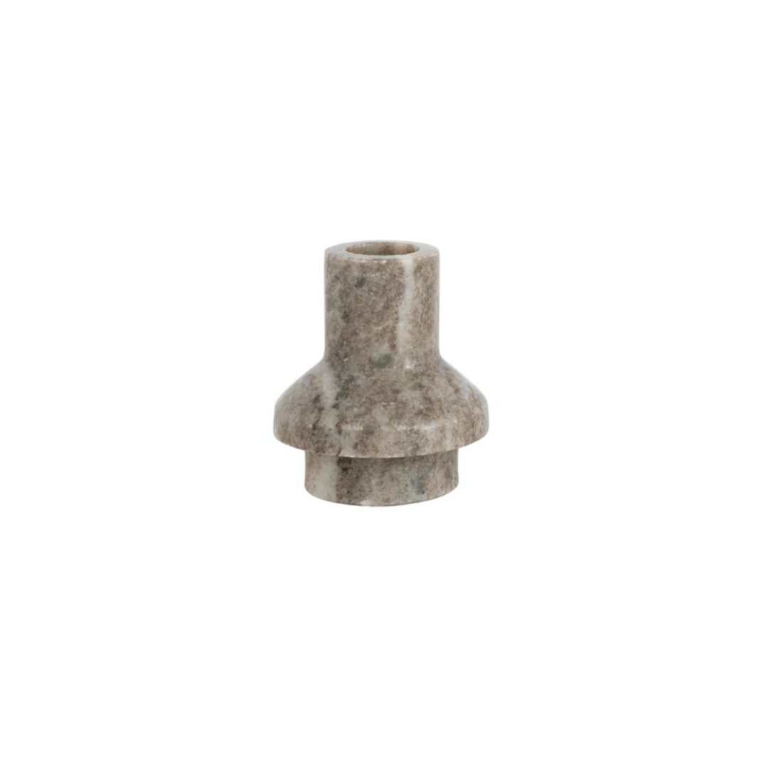 Edna Marble Taper Holder - Candle Holders - Hello Norden