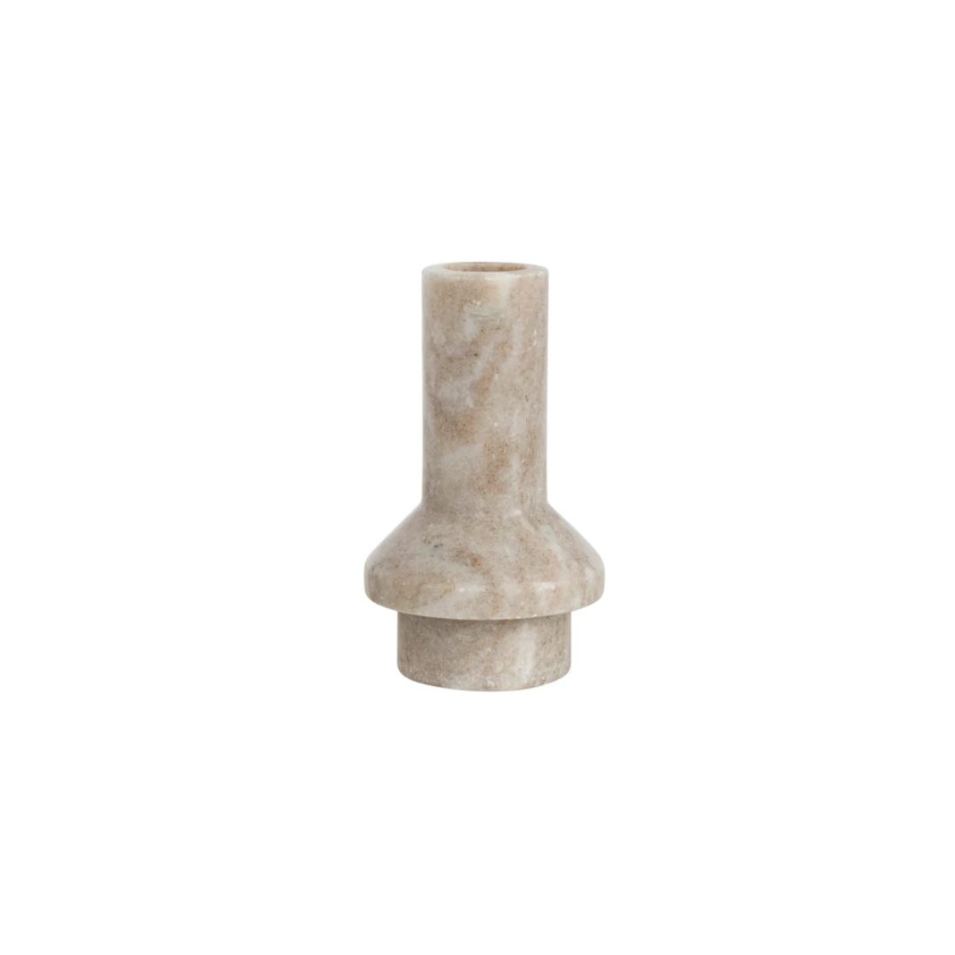 Edna Marble Taper Holder - Candle Holders - Hello Norden