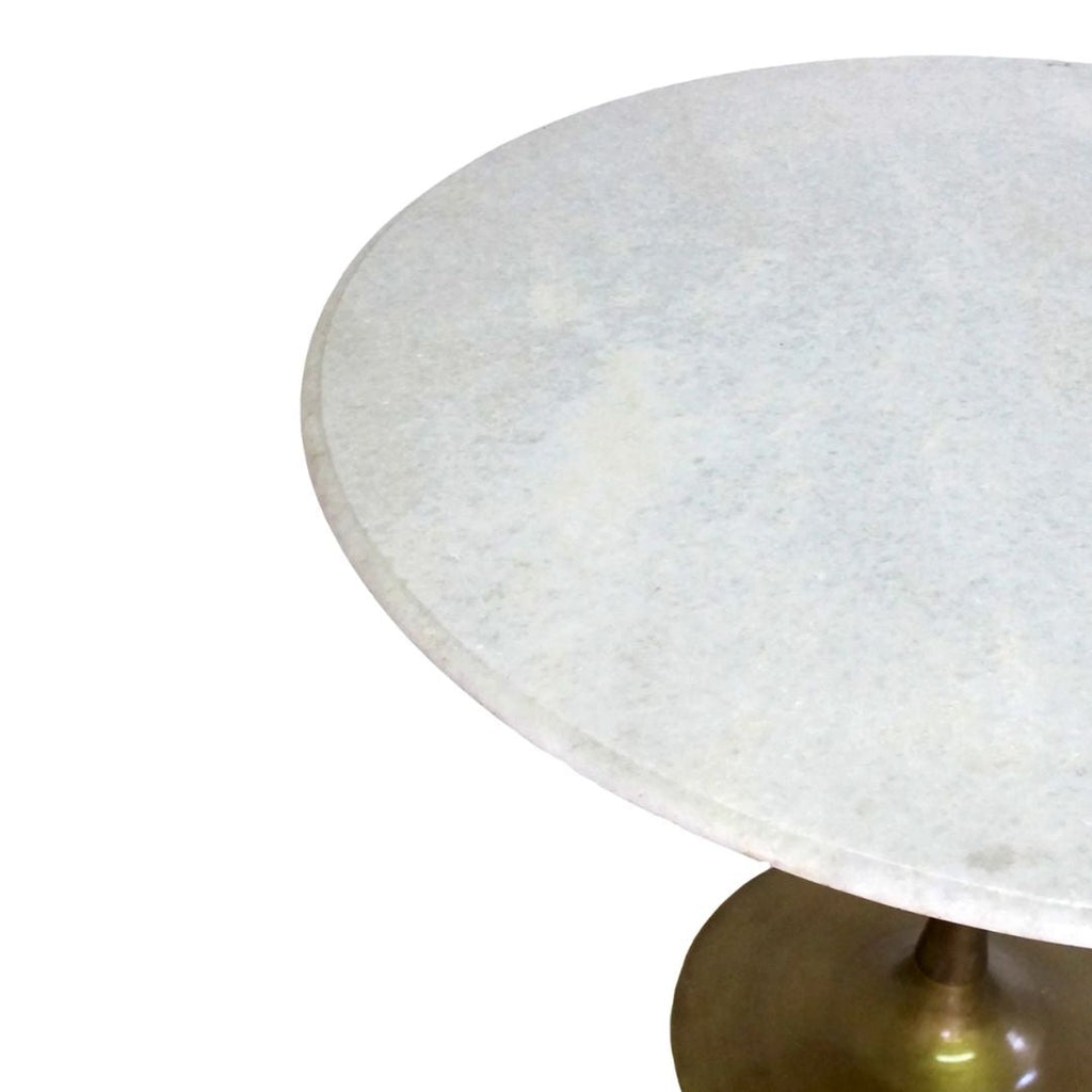 Ester Brass and Marble Dining Table - Tables - Hello Norden