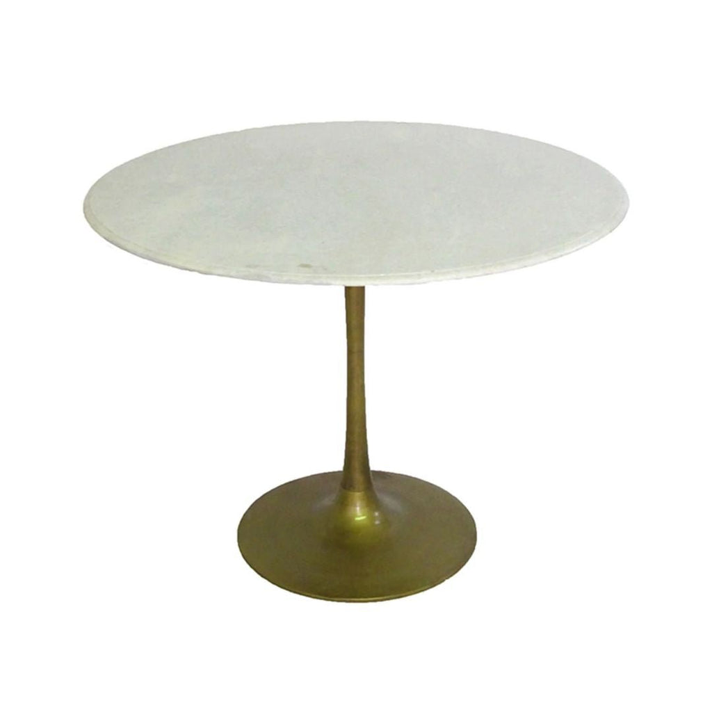 Ester Brass and Marble Dining Table - Tables - Hello Norden