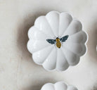 Fluted Stoneware Catchall Dish with Insect Motif - Decorative Bowls - Hello Norden