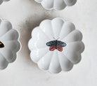 Fluted Stoneware Catchall Dish with Insect Motif - Decorative Bowls - Hello Norden