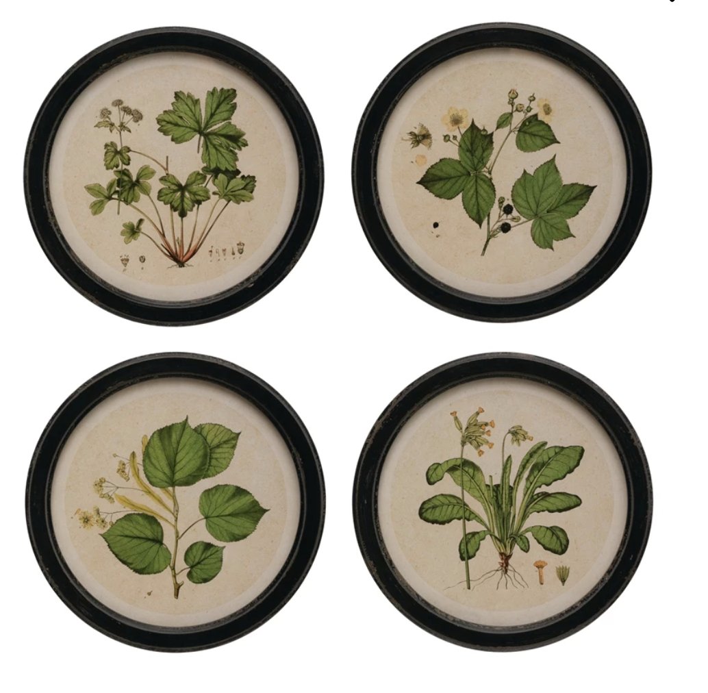 Framed floral wall art with botanical print - Art & Mirrors - Hello Norden