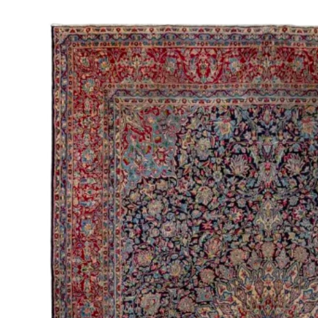 Freya : Isfahan Vintage Wool Room-Size Area Rug. 9'8"x13'2" - Rugs - Hello Norden