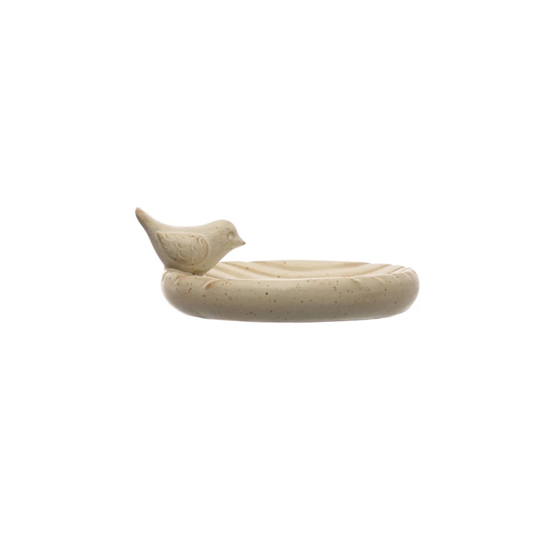 Gerti Stoneware Speckled Bird Dish - Decorative Objects - Hello Norden