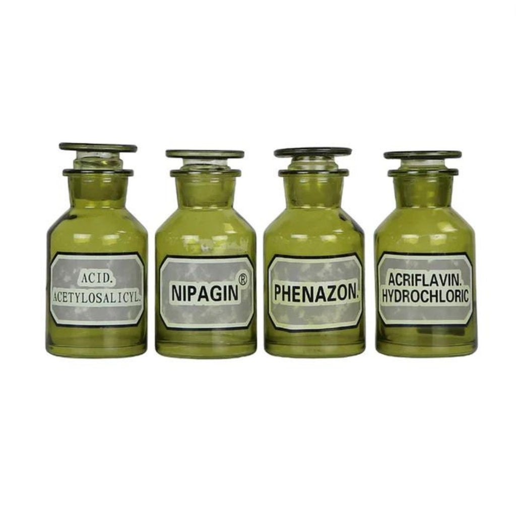 Green Apothecary Bottles - Decorative Objects - Hello Norden