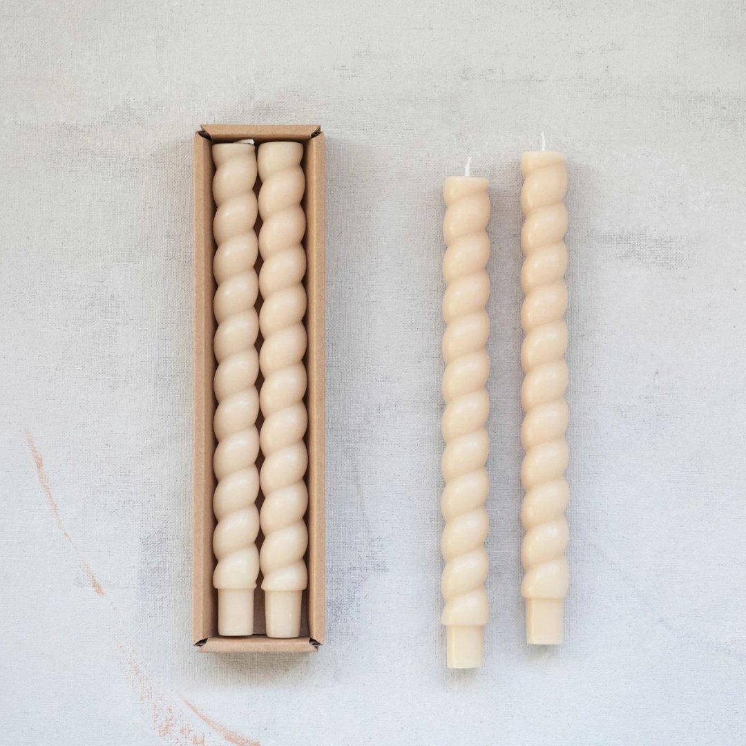Helma Twisted Taper Candles - Candles - Hello Norden