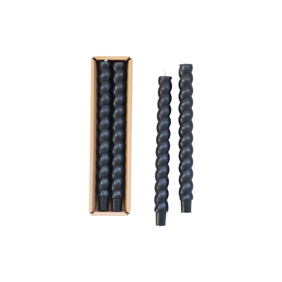 Helma Twisted Taper Candles - Candles - Hello Norden