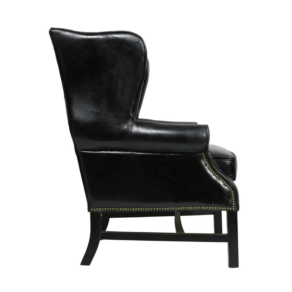 Holmes Wingback Leather Chair - Arm Chairs, Recliners & Sleeper Chairs - Hello Norden