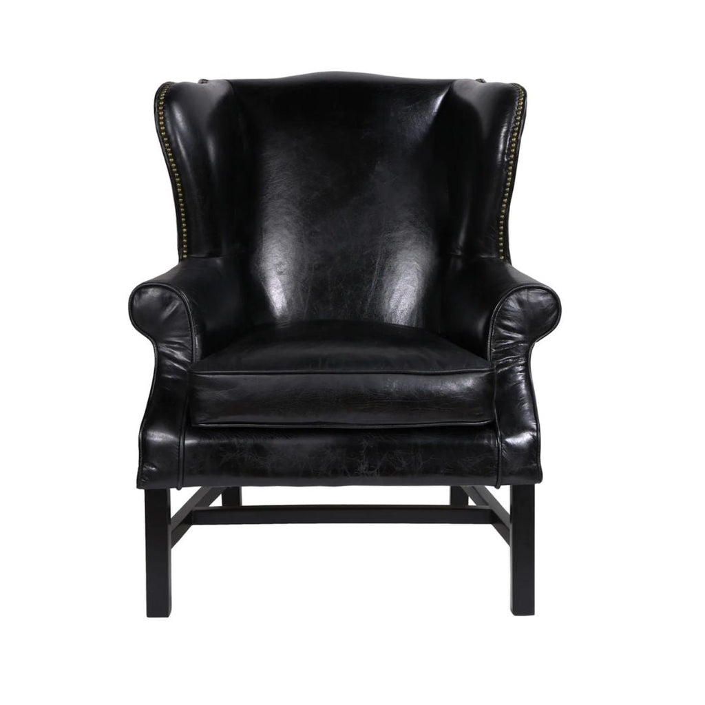 Holmes Wingback Leather Chair - Arm Chairs, Recliners & Sleeper Chairs - Hello Norden