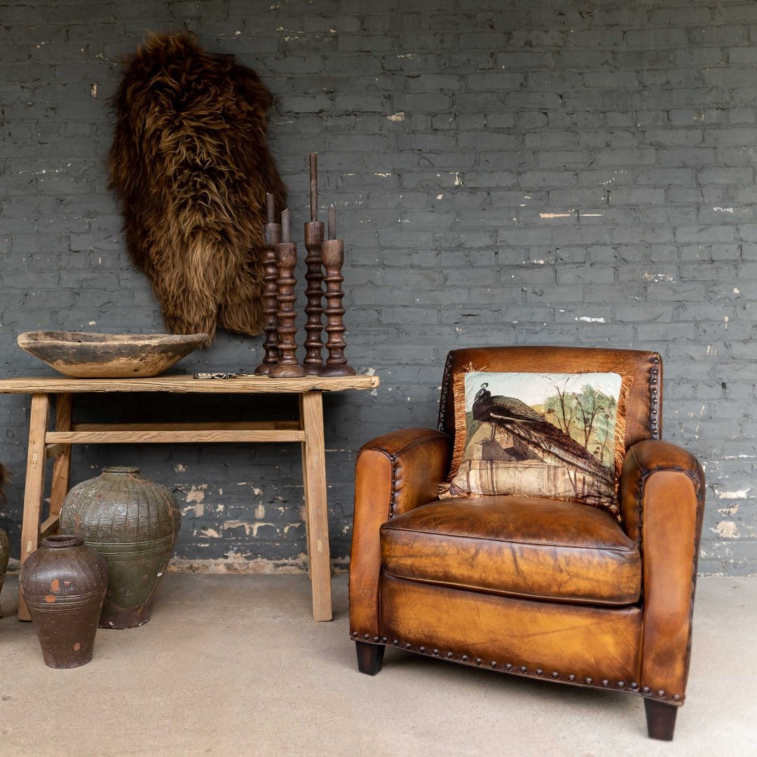 Igor Brown Leather Club Chair - Arm Chairs, Recliners & Sleeper Chairs - Hello Norden