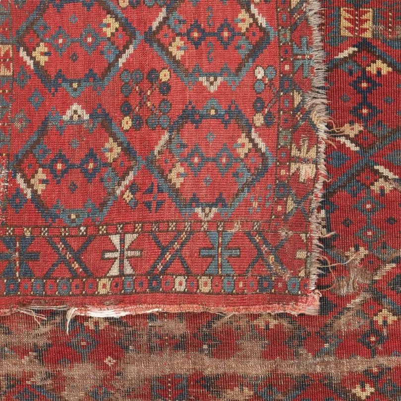 Inga : Antique Beshir Afghanistan Rug 4’5” x 7’1” - Rugs - Hello Norden