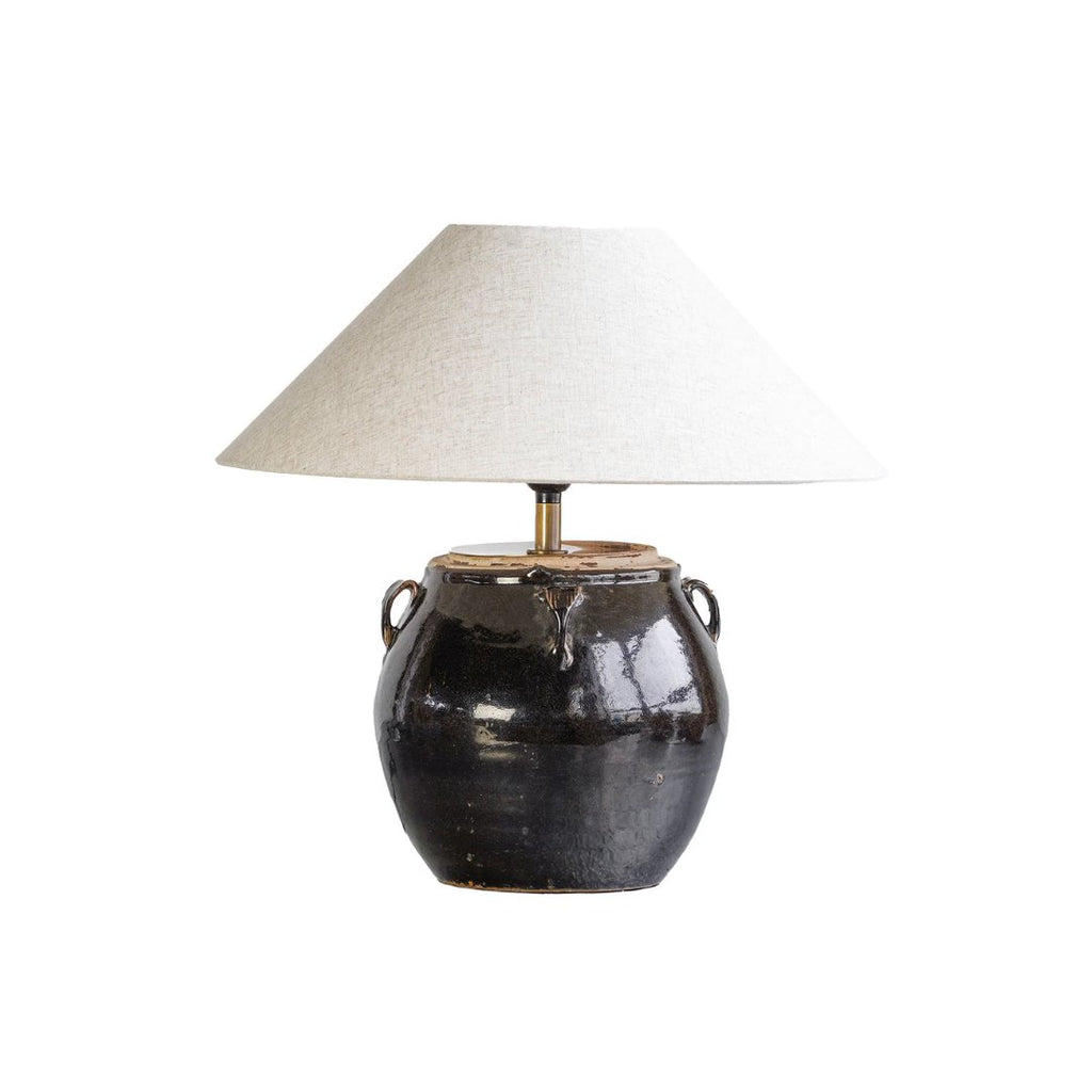 Lamont Glazed Pot Table Lamp - Table Lamp - Hello Norden