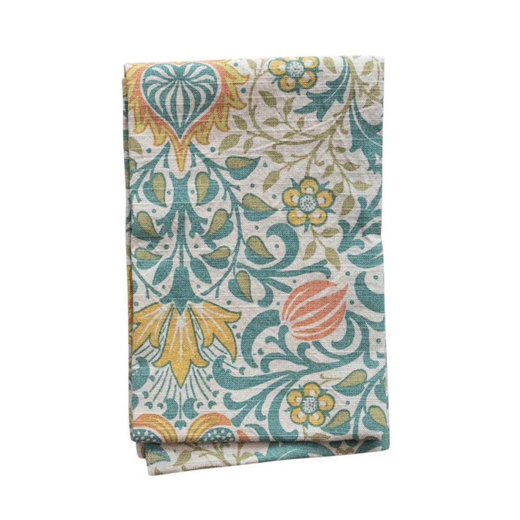 Lillian Cotton Floral Printed Kitchen Tea Towels - Kitchen Towels - Hello Norden