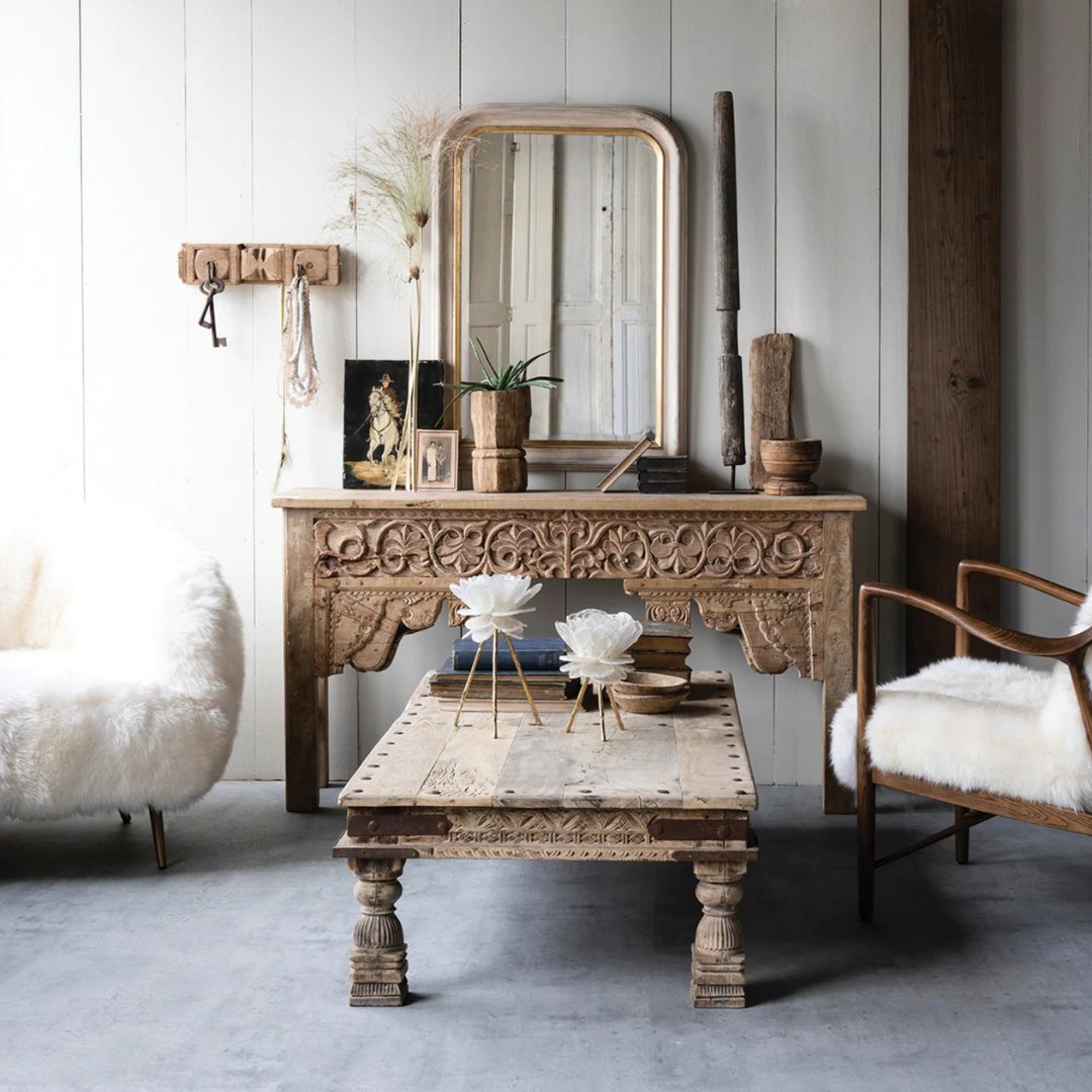 Linden Architectural Salvage Console Table - Consoles - Hello Norden