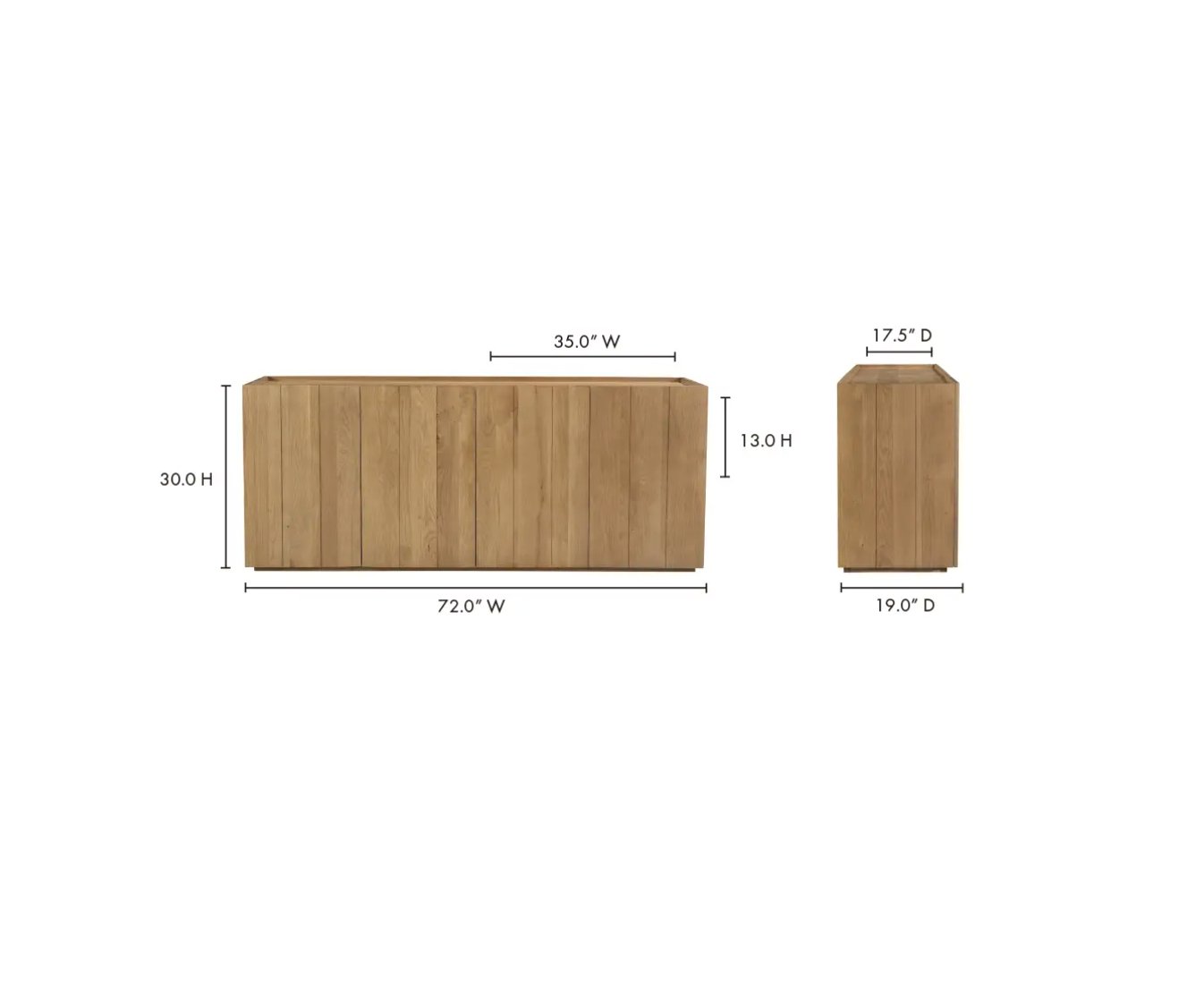 Magnus Modern Oak Console - Consoles - Hello Norden