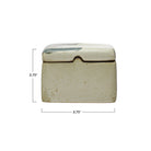Mennah Hand Painted Stoneware Box with Lid - Decorative Bowls - Hello Norden
