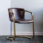 Ingma Brass Leg Dining Chair - Dining Chairs - Hello Norden