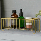 Narrow Brass Wire Basket - Baskets & Storage - Hello Norden