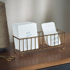 Narrow Brass Wire Basket - Baskets & Storage - Hello Norden