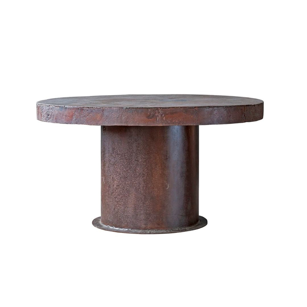 Nollie Industrial Metal Dining Table - Tables - Hello Norden