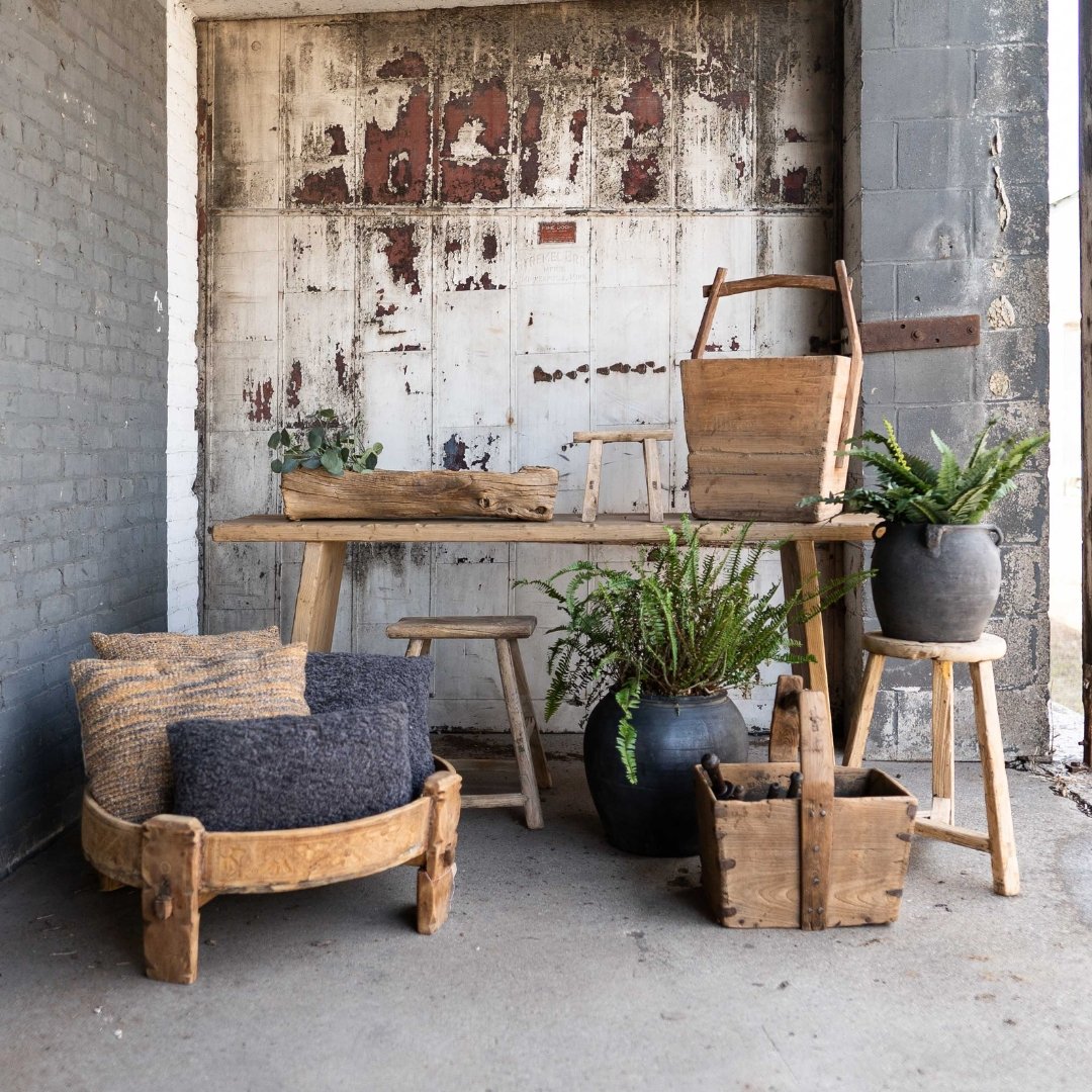 Paloma Reclaimed Elm & Pine Console Table - Consoles - Hello Norden