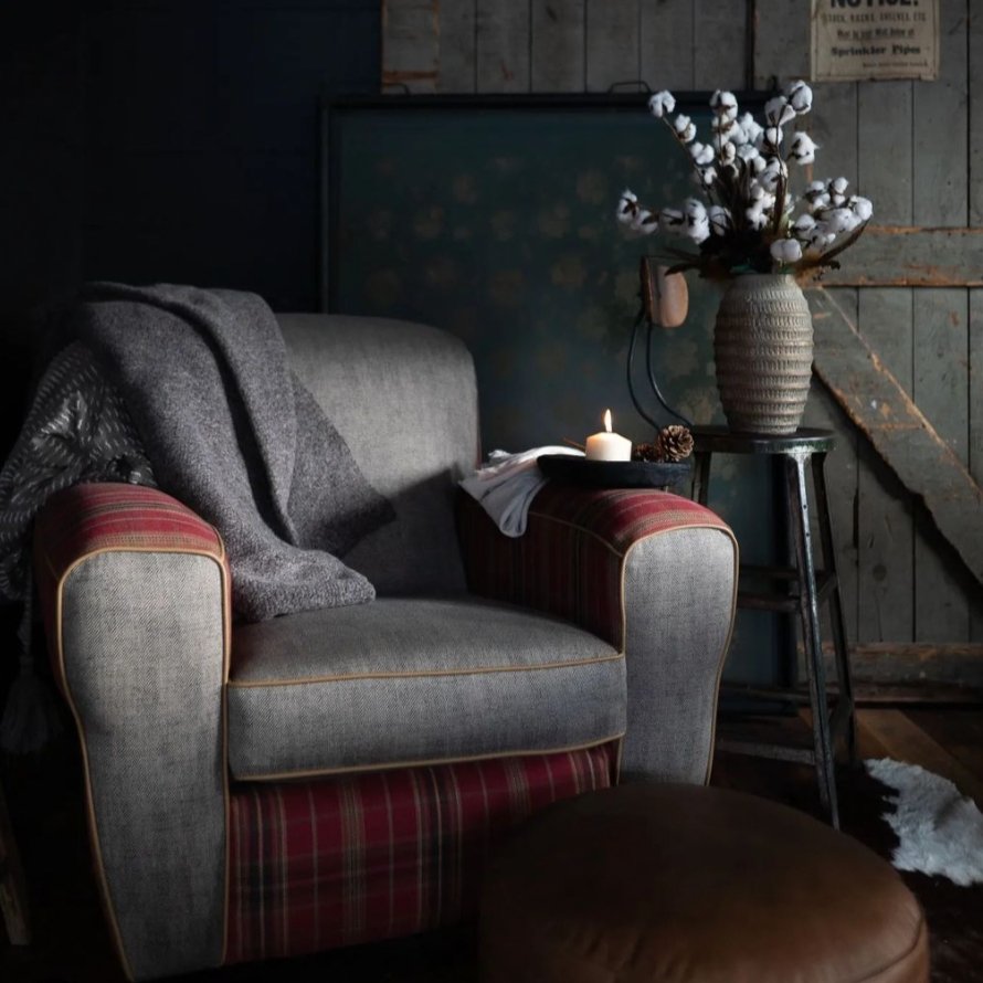 Plaid Club Chair - Arm Chairs, Recliners & Sleeper Chairs - Hello Norden