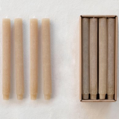 Pleated Taper Candle - Tall - Candles - Hello Norden