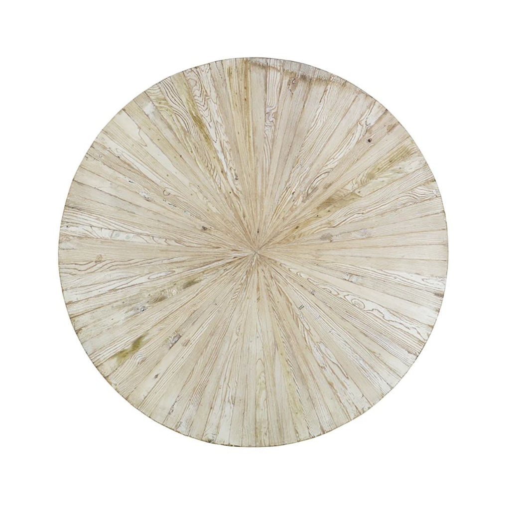 Starburst Round Bleached Wood Dining Table - Tables - Hello Norden