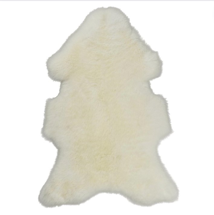 Texel Sheepskin Throw Rug - White - Rugs - Hello Norden