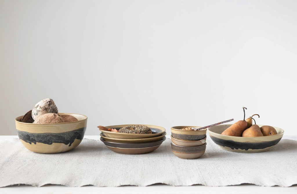 Torben Stoneware Tall Serving Bowl - Kitchen & Dining - Hello Norden