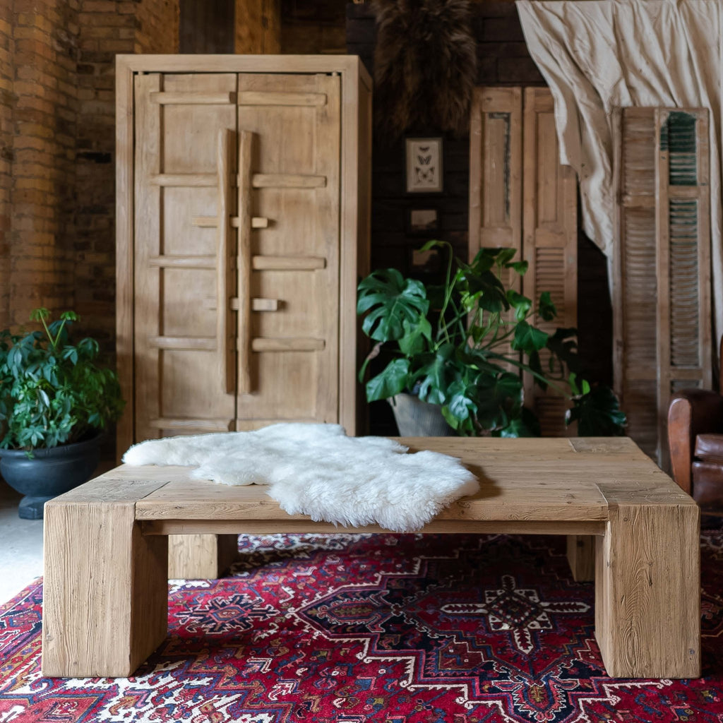 Ursa Reclaimed Wood Beam Coffee Table - Coffee Tables - Hello Norden